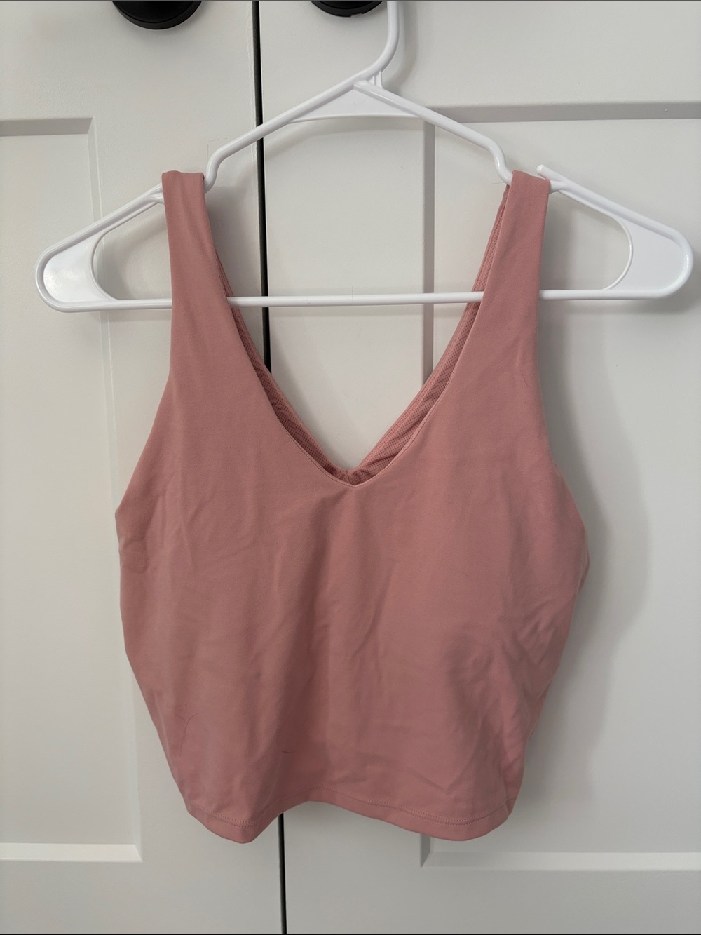 all in motion Mauve Pink V-Neck Crop Sports Bra